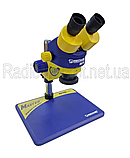 Мікроскоп настільний бінокулярний MECHANIC MC75S-B11, з 7X-45X зумом, фото 6