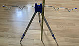 Легка компактна фідерна тринога, трипод, підставка для вудлищ алюмінієва, фото 8