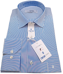 Чоловічі сорочки в смужку Nens vd-0007 класичні з довгим рукавом, сорочка чоловіча біла ошатна стильна XXL