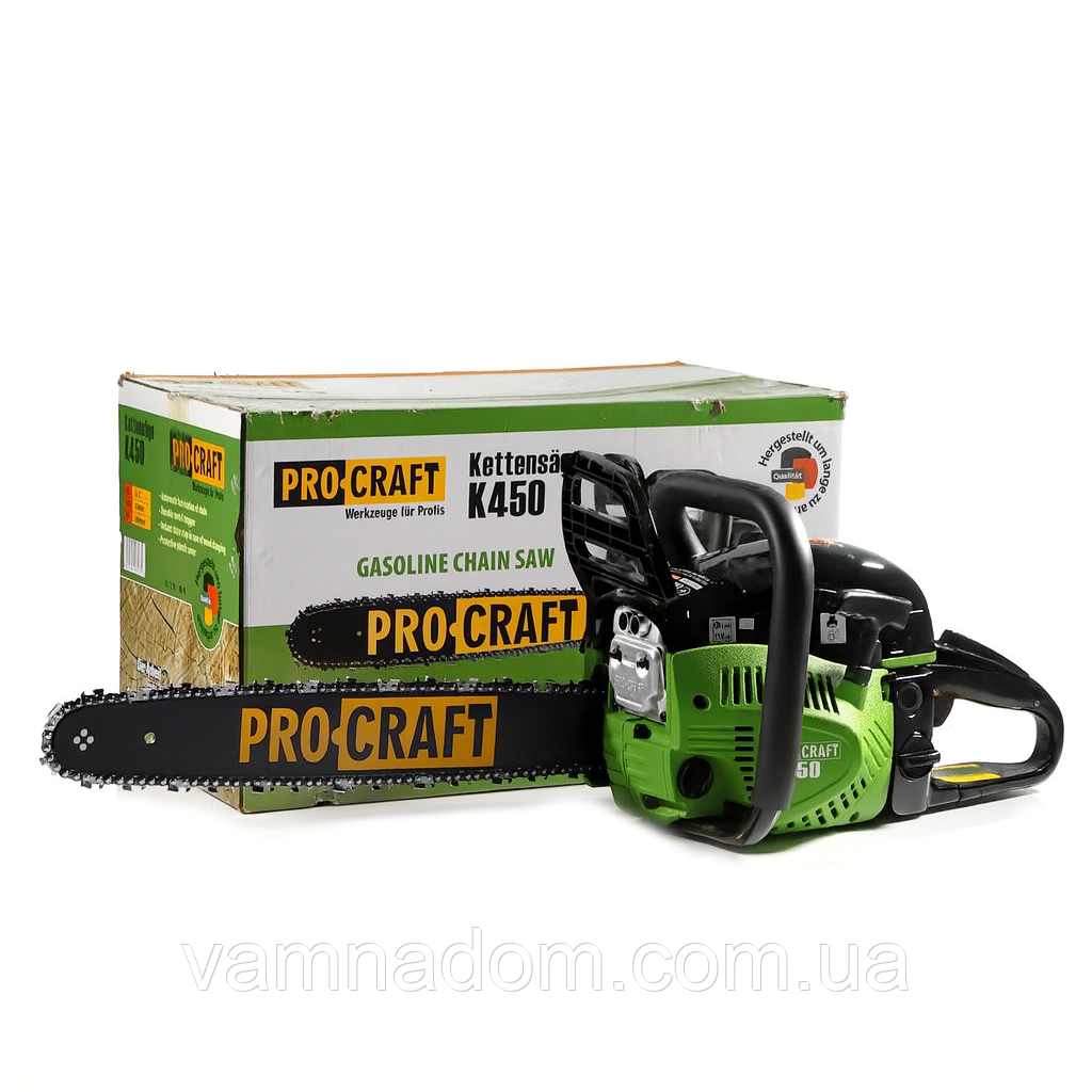 Бензопила Proсraft K450 (Ланцюг+шина 45 см, ланцюг+шина 40 см), фото 1