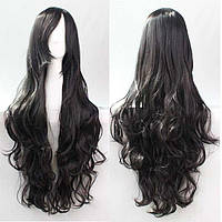 Перука хвиляста аніме косплей "Брюнетка" - 80см - Брюнет