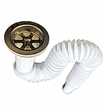 Гофра сифон для умивальника та мийки, фото 2