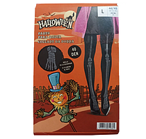 Колготки на Хелловін фосфорні 40 den чорний