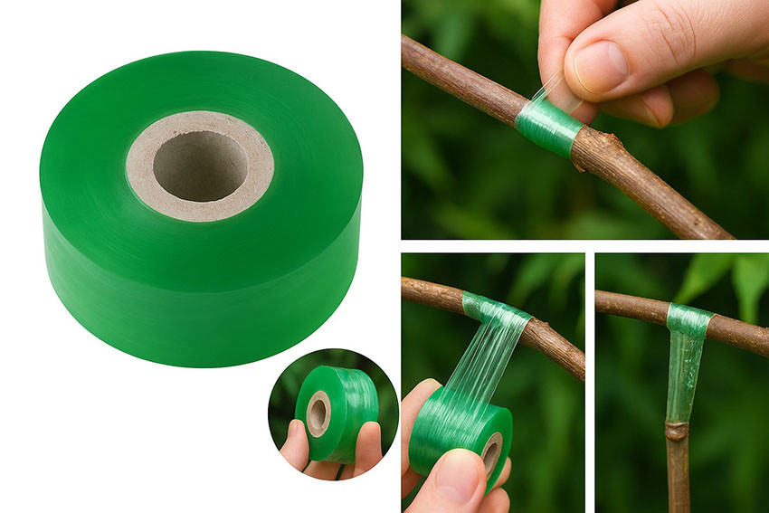Стрічка саморуйнівна для щеплення дерев і винограду 100 метрів ширина 30 мм, фото 1
