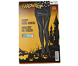 Колготки на Хелловін фосфорні Скелет 40 den чорний, фото 2