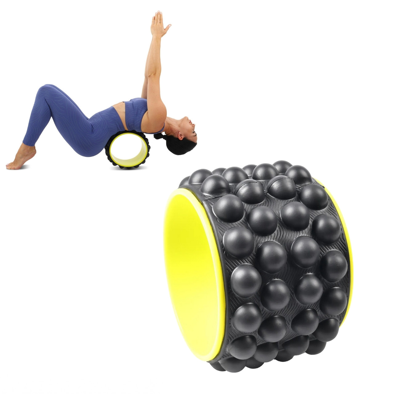 Колесо для йоги AIRM HEALTH масажне (8649)