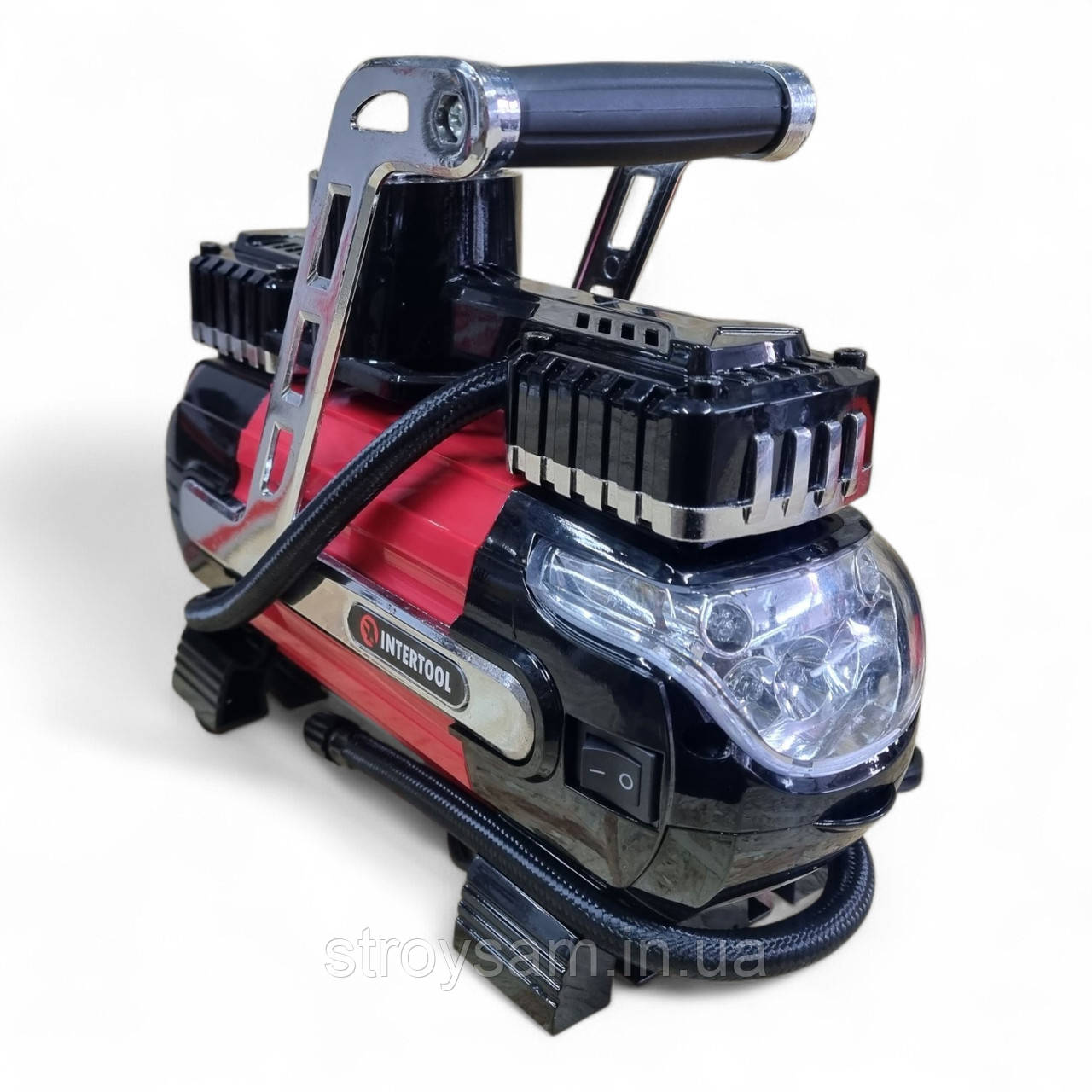 Компресор автомобільний 12 в два циліндри Intertool АС-0003, фото 1