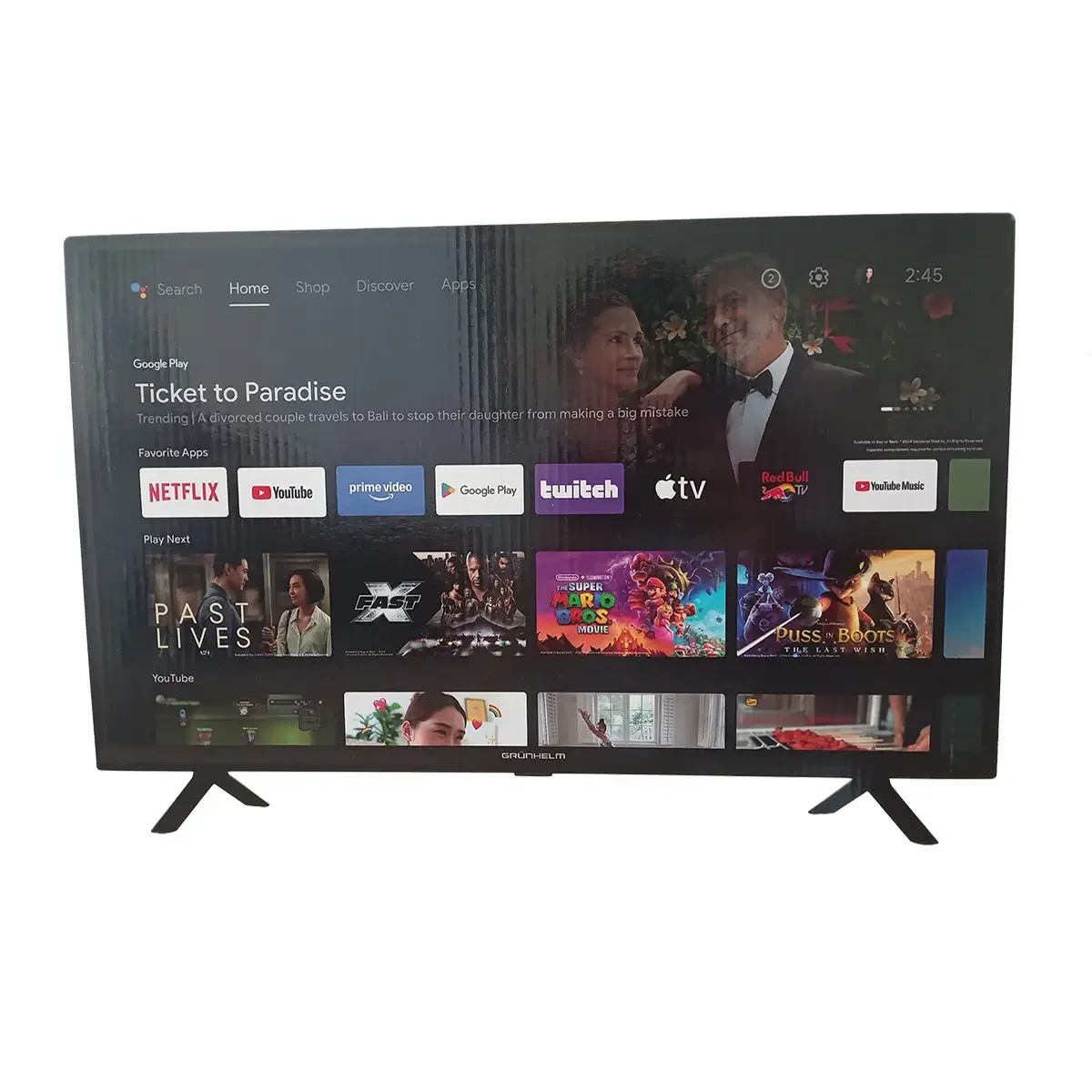 Телевізор 32" Google Smart Android 11 Wi-Fi Grunhelm 32H310-GA11 функціональний телевізор для дому та офісу, фото 1