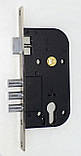 Замок врізний з ручками USK 70.012-45 (аналог Apecs 1523/60 BS45*70мм) Нікель, фото 4