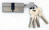 Замок врізний з ручками USK 70.012-45 (аналог Apecs 1523/60 BS45*70мм) Нікель, фото 7