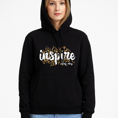 Худі жіноче з капюшоном Inspire чорне