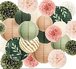 Набір декору в Бохо стилі Boho Chiс, 24  шт