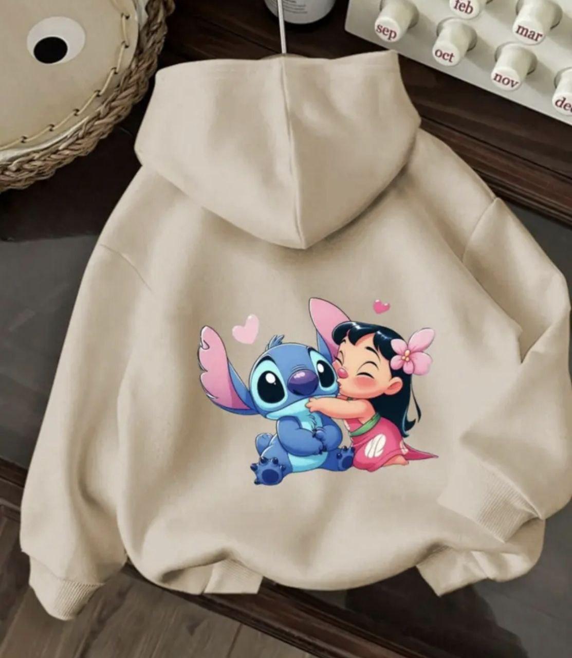 Жіноче худі з принтом на спині " Ліло і Стіч", фото 1