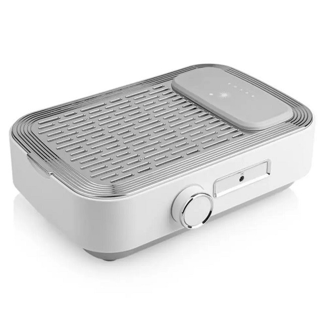 Витяжка для манікюру BUCOS CYCLONE V3, 100W, з аккумулятором (біла), фото 1