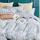 Комплект постільної білизни сатин твил Вілюта євро розмір 789