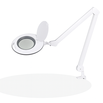 Професійна лампа-лупа з регулюванням яскравості 1–9W, холодне світло (6017H_3D9W)