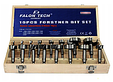 Набір фрез форстнера по дереву 16 од. 6-54 мм Falon Tech FT-017001, фото 2