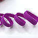 Обробка м'яка неон фіолетова з вусиками 7 мм., фото 3