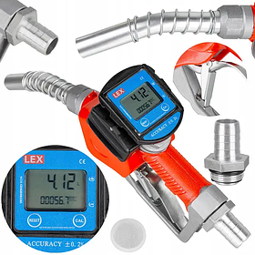 Паливозаправний пістолет з відсікачем LEX з LCD дисплеєм LXDFG01