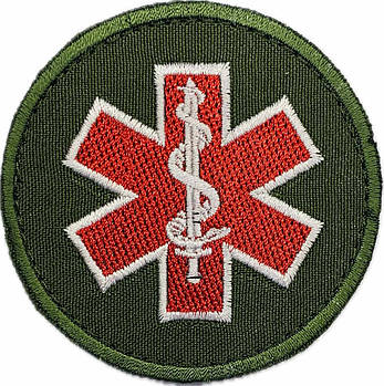 Шеврон "Медичний" олива