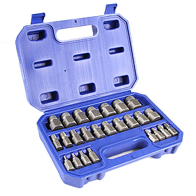 Набір екстракторів для викручування зламаних болтів 25 ед. Mar-Pol M58661