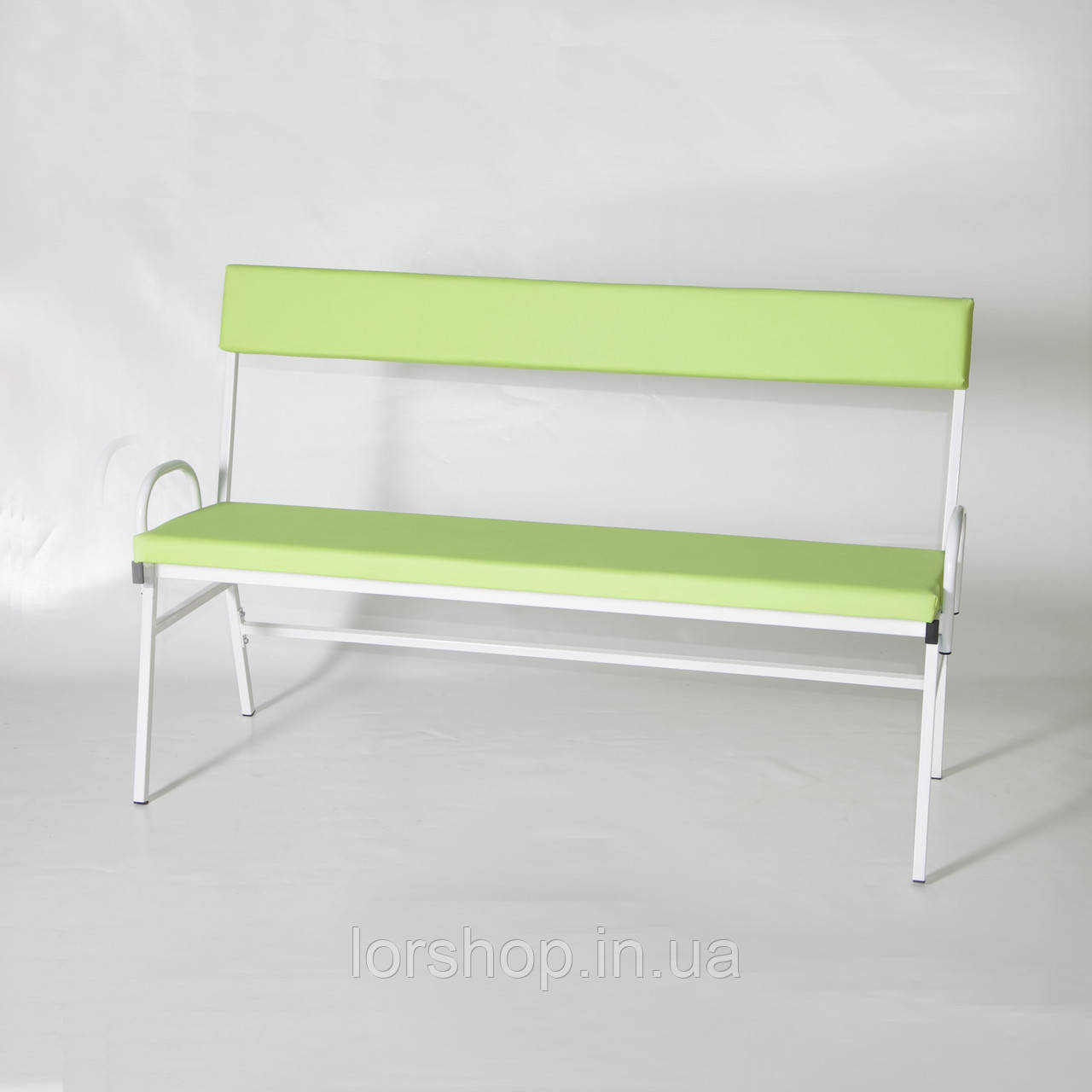 Банкетка медична коридорна зі спинкою АТОН БК-3-С, фото 1