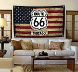 Американський прапор 66 Чикаго , 150/90, фото 3