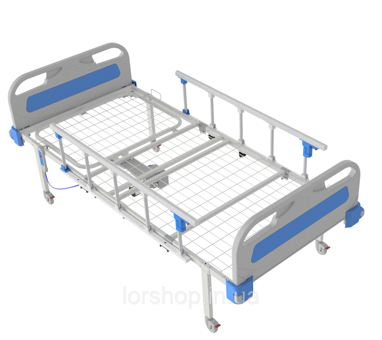 Ліжко з електроприводом двохсекційне медичне функціональне АТОН КФ-2-ЕП-БП-К125, фото 1