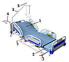 Багатофункціональне лікарняне ліжко ALF-4, фото 2