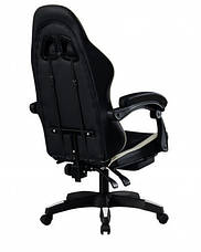 Крісло геймерське Форест  Мікс меблі, колір  чорний / білий, фото 3