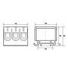 Клемник на ДІН ПФ 6х 2,5-50мм.кв жовто-зел., фото 2
