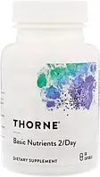 Вітаміни Thorne Research Базові поживні речовини, Basic Nutrients 2/Day, 60 капсул (693749006848)