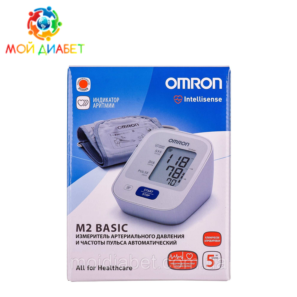 Тонометр автоматичний Omron M2 Basic (HEM-7121-RU), фото 1