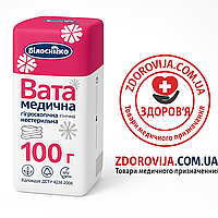 Вата ТМ Білосніжка 100 г н/ст (зіг заг)