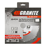 Диск алмазний GRANITE SEGMENTED 230х2,6 мм 22-24% 6600 об/хв, фото 2