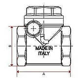 Клапан зворотного ходу води ITAP ROMA 1″ хлопавка 130, фото 2