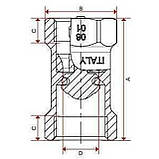 Клапан зворотнього ходу води ITAP1″ BLOCK 101, фото 3