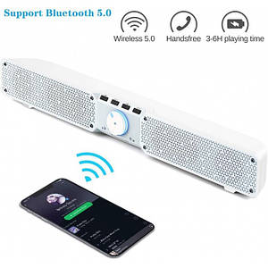 Портативна акустична колонка Tamproad soundbar bluetooth speaker RS-Q10 Біла