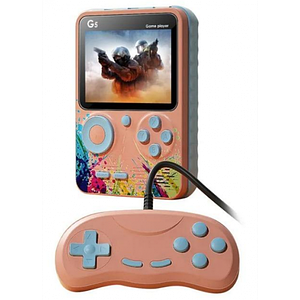 Ігрова консоль приставка з додатковим джойстиком dendy SEGA G5 500 в 1 Рожева