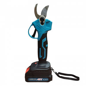 Електричний секатор на 48 В кейсі + 2 акумулятори Ножиці садові Електросекатор для саду