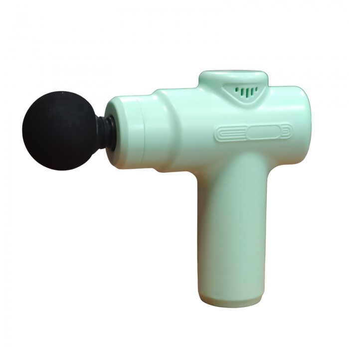 Масажер Акумуляторний для тіла м'язовий портативний ручний 4 насадки Maxtop MP-960 Бірюзовий, фото 1