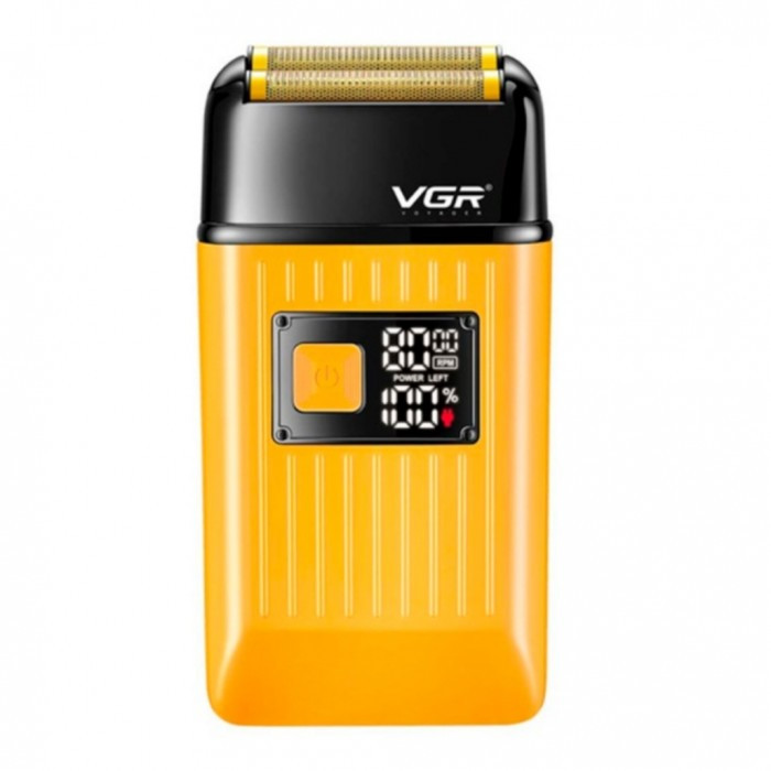 Електробритва VGR V-357 шейвер, подвійне лезо, 2 насадки, висувний тример, IPX6, фото 1