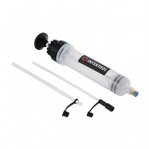 Шприц для технічних рідин 200 мл, 2 насадки INTERTOOL AT-3071