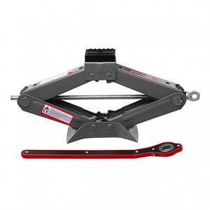 Домкрат механічний ромбоподібний 2 т. INTERTOOL GT0185 з тріскачкою, гумовий упор., 110-400 мм