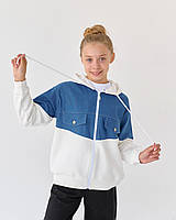 Бомбер на блискавці молочний для дівчинки ТМ Bosskids