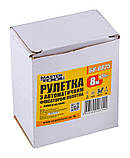Рулетка MASTERTOOL 8 м 25 мм автоматичний фіксатор полотна, фото 2