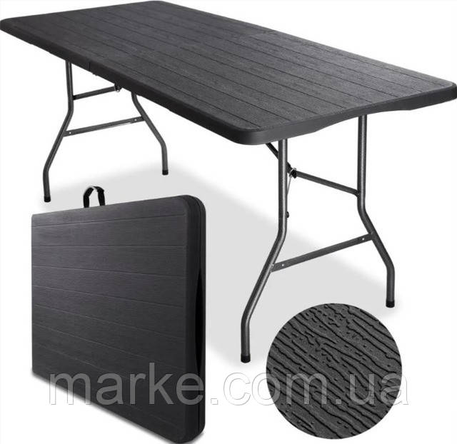 Стіл розкладний туристичний для пікніка Bonro BS 180 см чорний (mrk)