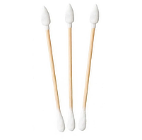 Ватні палички бамбукові двосторонні (гостре + класик) 100 шт.