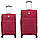 Bonro Tourist валіза червона вишнева текстильна тканинна набір 2 штуки ( середня і велика ) (mrk), фото 2