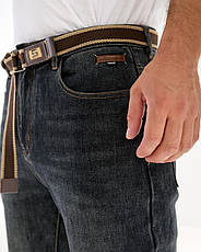 Чоловічі стильні джинси мом стретчеві сині джинси чоловічі бойфренди люкс якість, фото 5